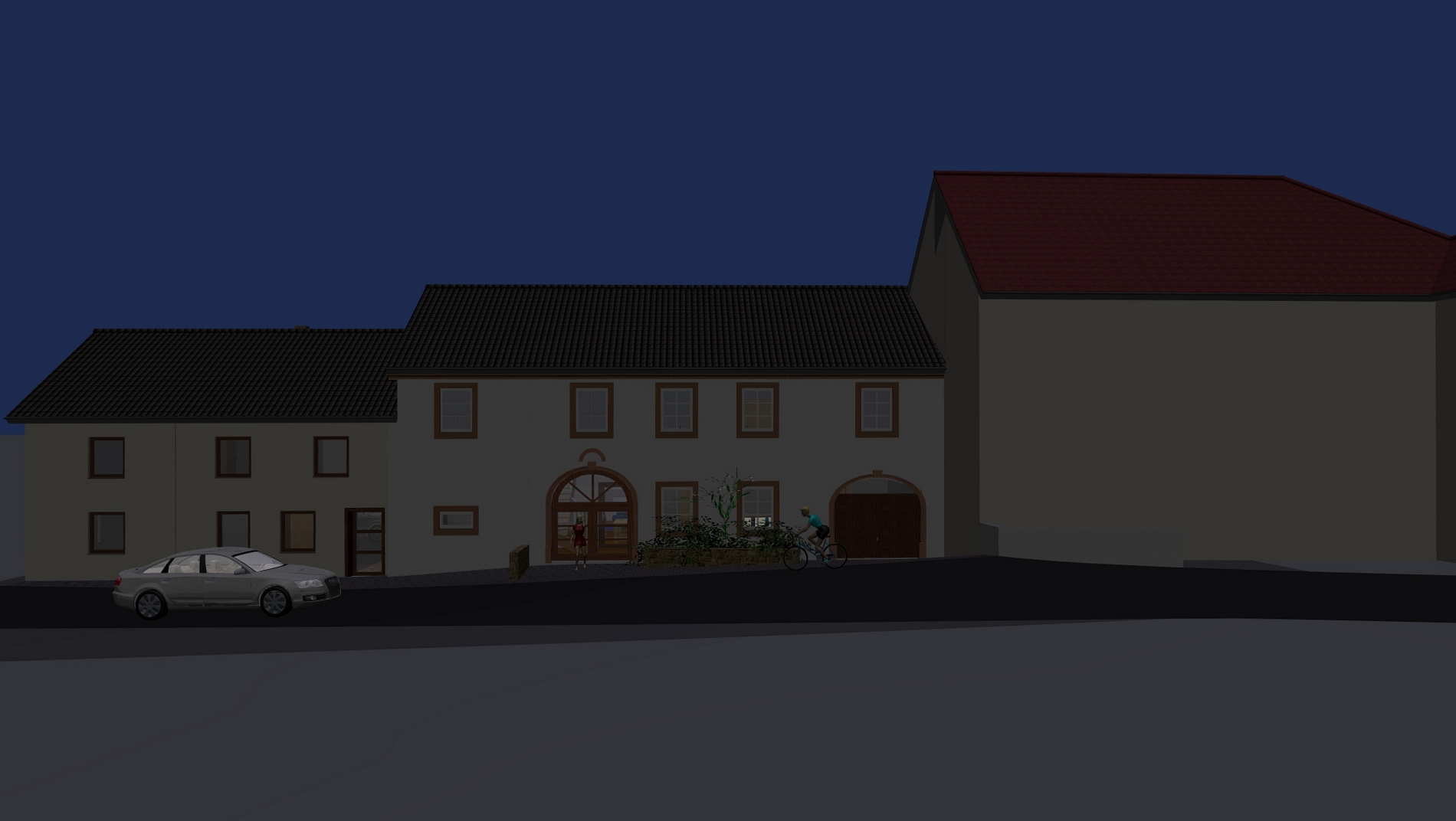 Stadtfeld — Nachtansicht