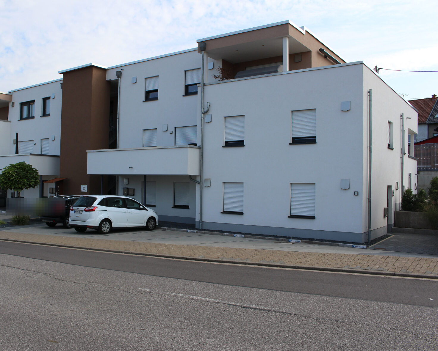 Wohnpalais Saarschleife Frontansicht — Architekturbüro Benning
